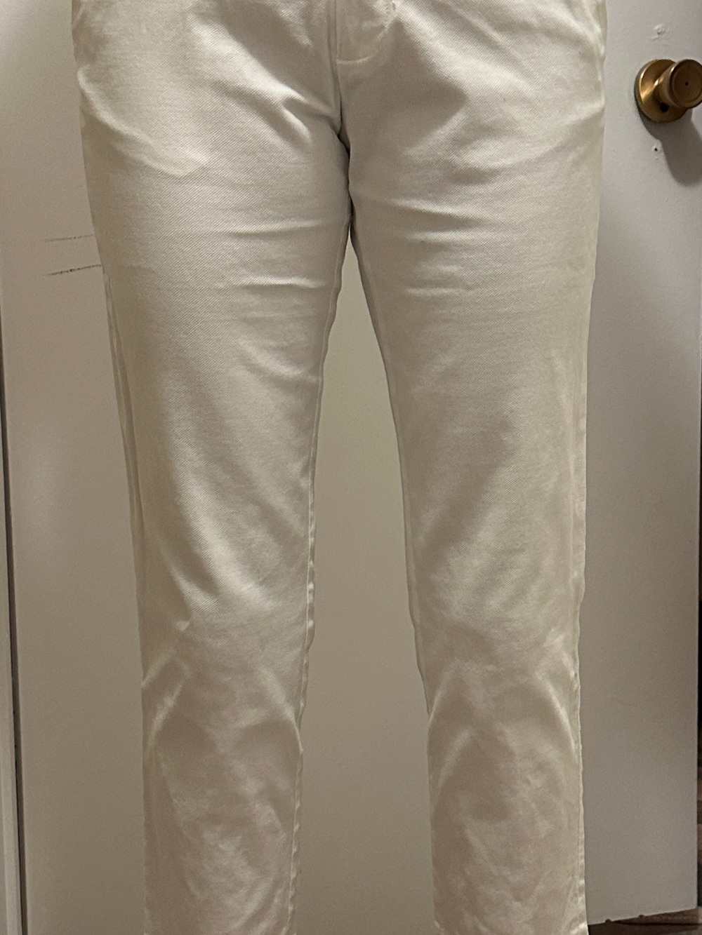 Lacoste Cream Cropped Ankle Pants